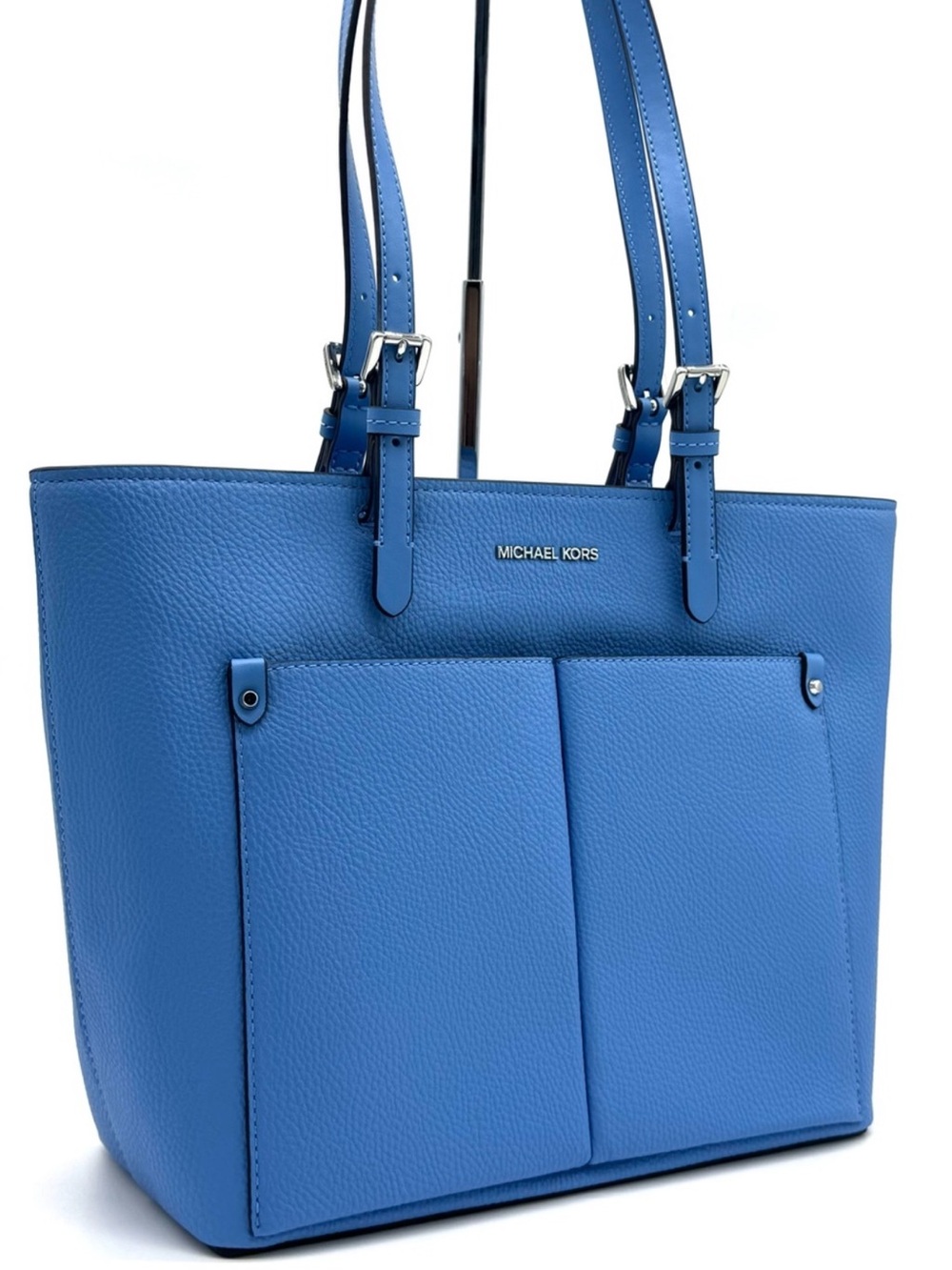 Michael Kors Jet Set Medium Pocket Tote Bag South Pacific Blue